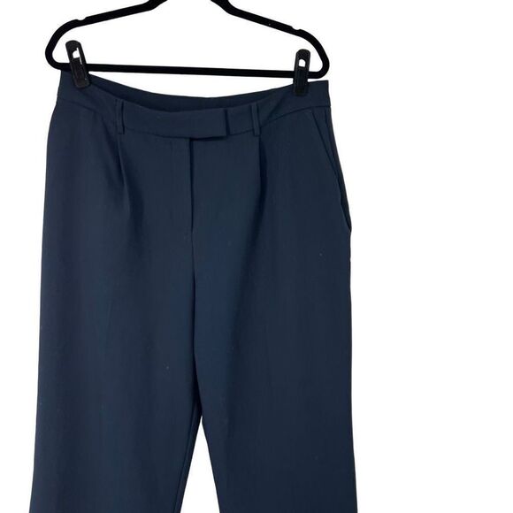 Joie Lavelle Navy Blue Wide Career Dress Pants Sz 12 Women’s - Picture 2 of 10